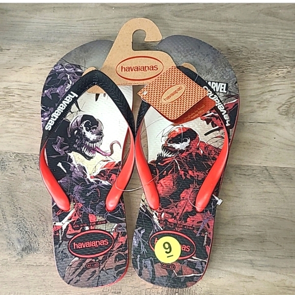 Havaianas Marvel Venom Flip Flop Sandals - Picture 1 of 5